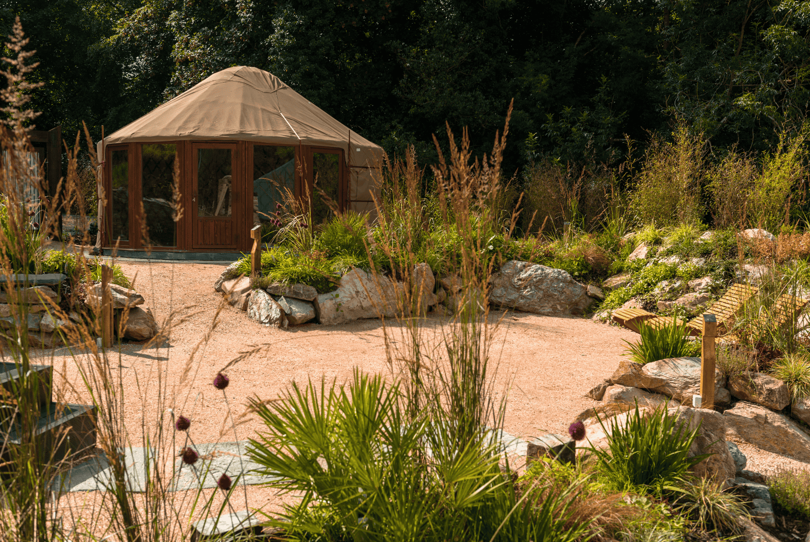 Tibetan Yurt in The Wellness Garden at The Wellhouse spa and wellness center Rockhill House Estate Letterkenny County Donegal (9)
