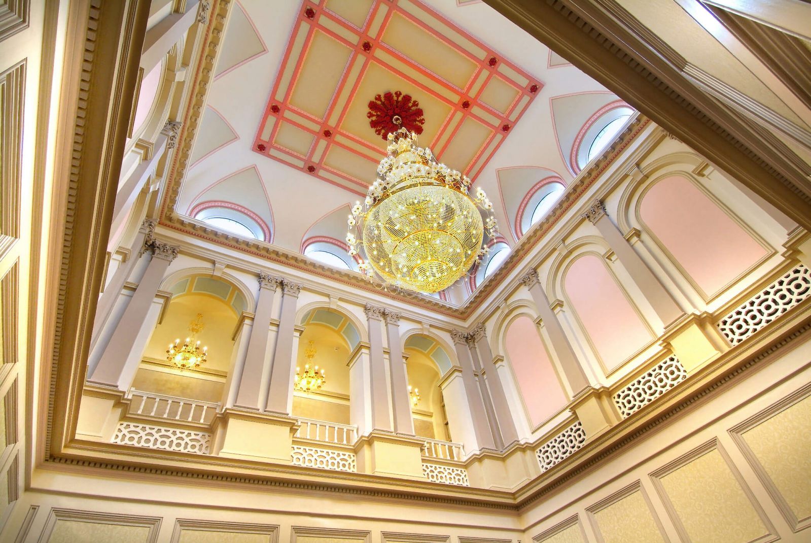 Rockhill House Chandelier, Great Hall Roof Detail 