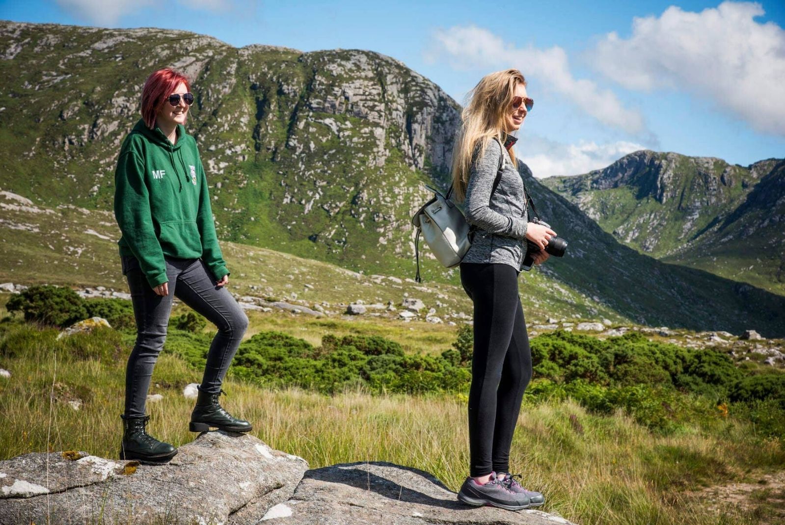 Two young women at The Poison Glen