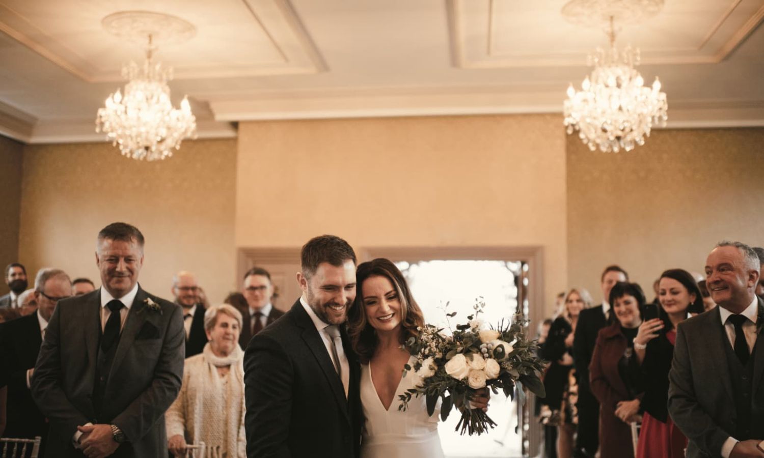 Small intimate wedding ceremony at the historic Rockhill House Estate Letterkenny County Donegal